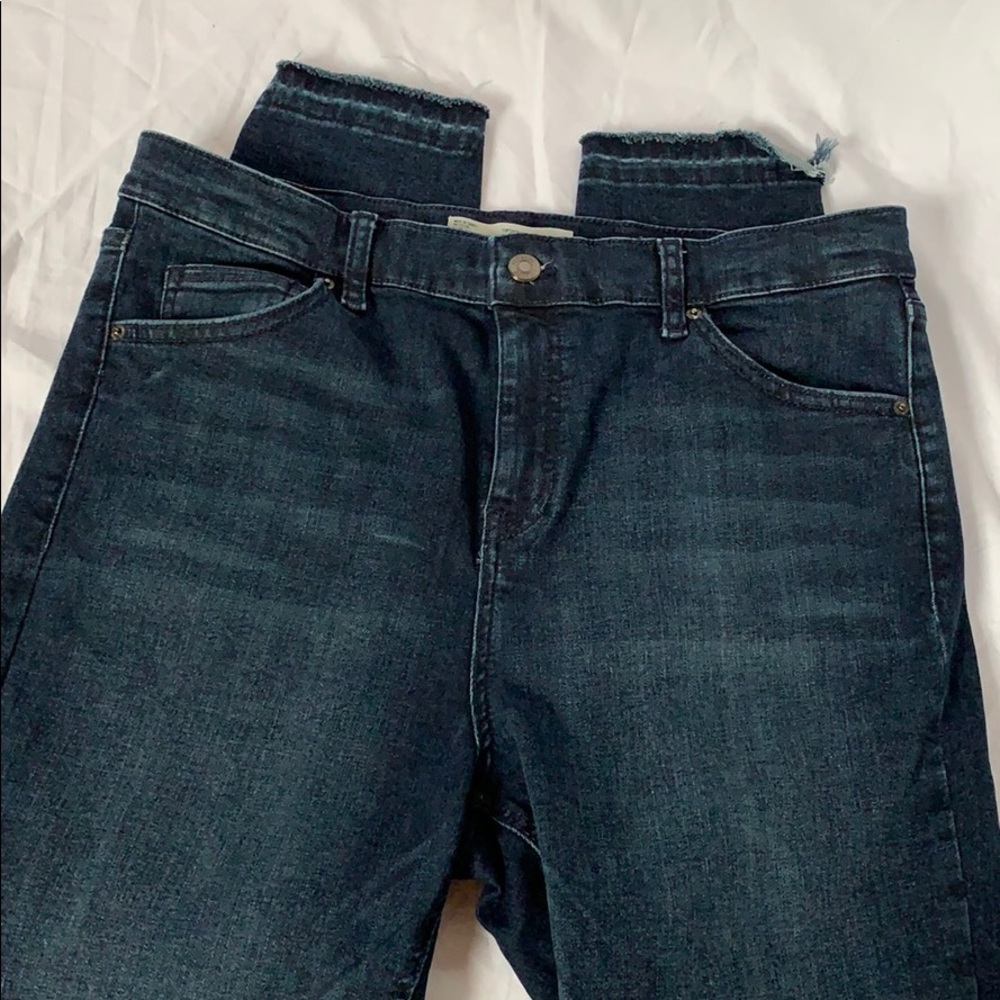 Topshop MOTO Jamie frayed hem skinny jeans stretch - Picture 8 of 8